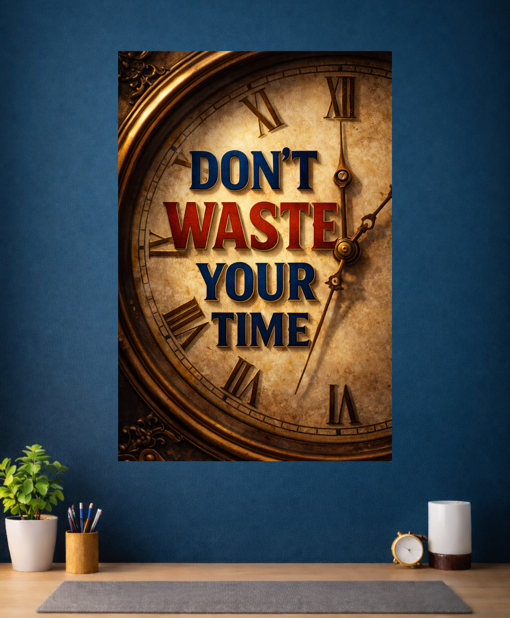 Don't waste your time poster