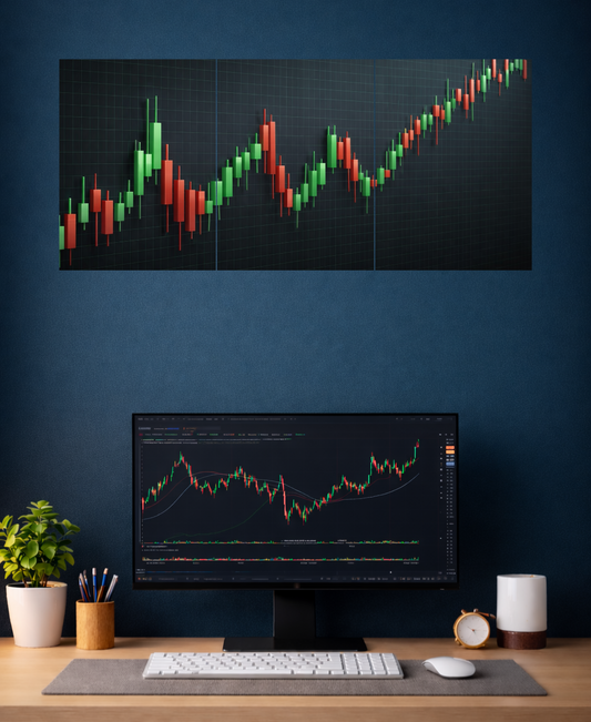 Trading Chart Pattern #3 Split Poster