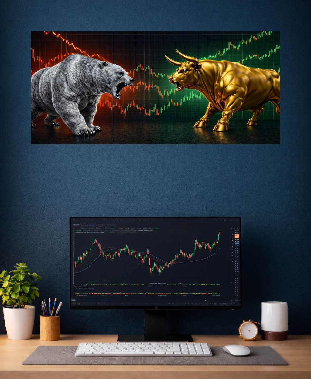 Bull and Bear #3 Split Poster