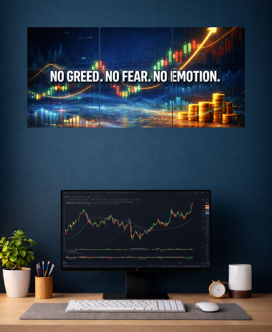 No greed. No fear . No emotion #3 split poster