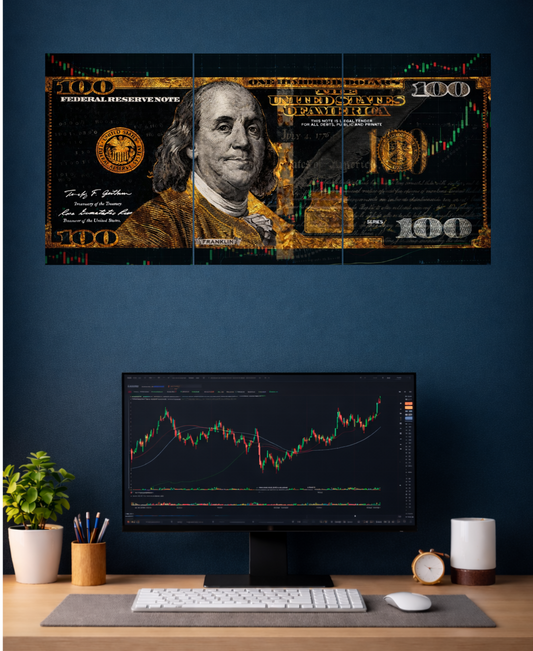 100 Dollar #3 Split Poster