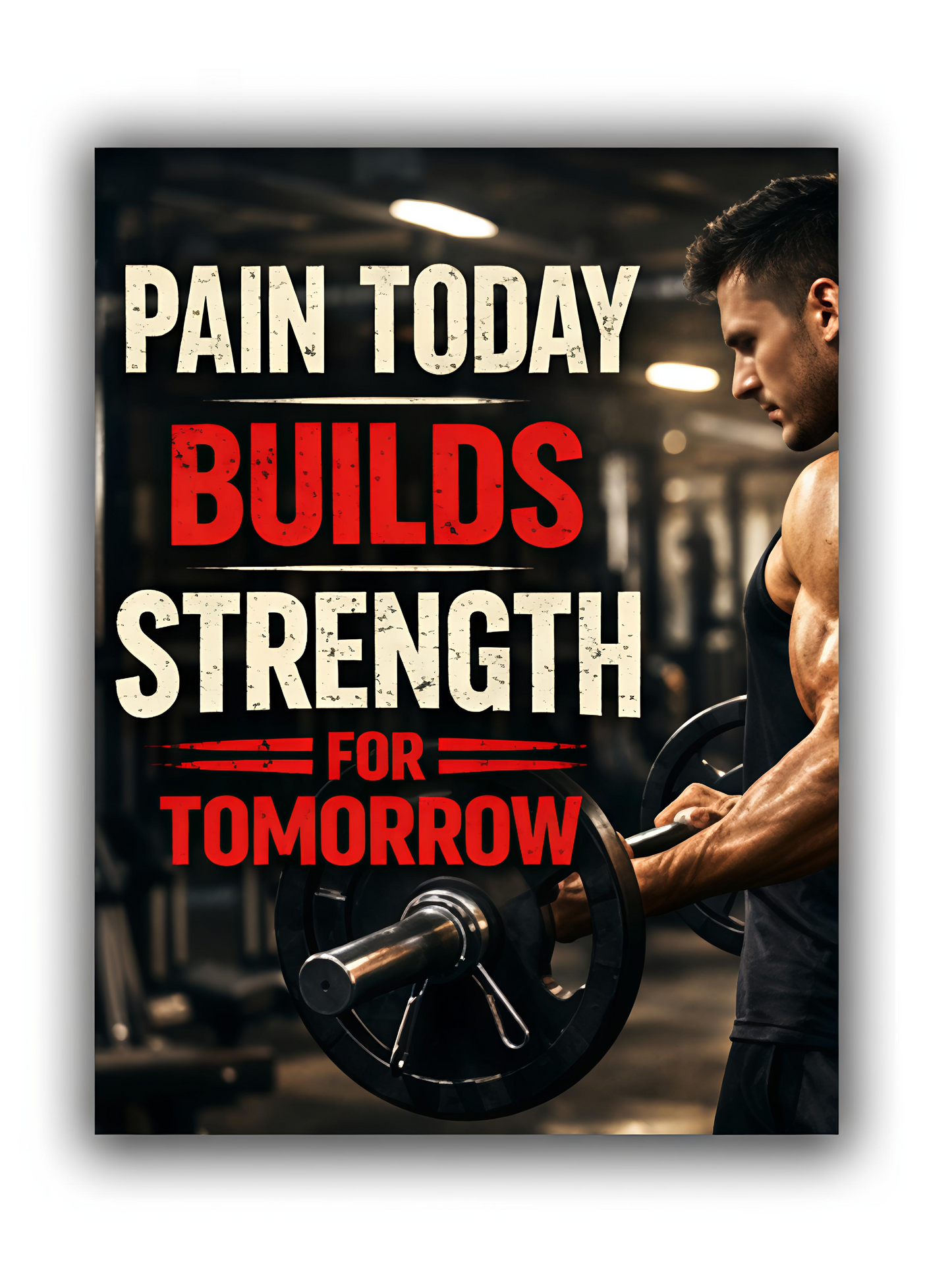 Pain today builds strength for tomorrow poster