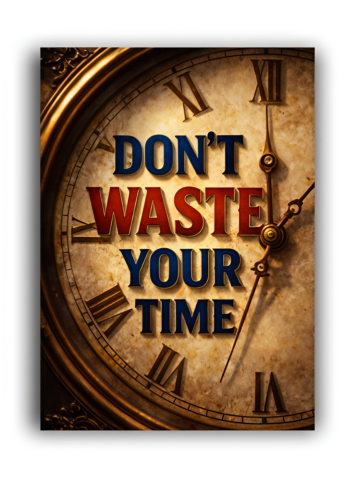 Don't waste your time poster