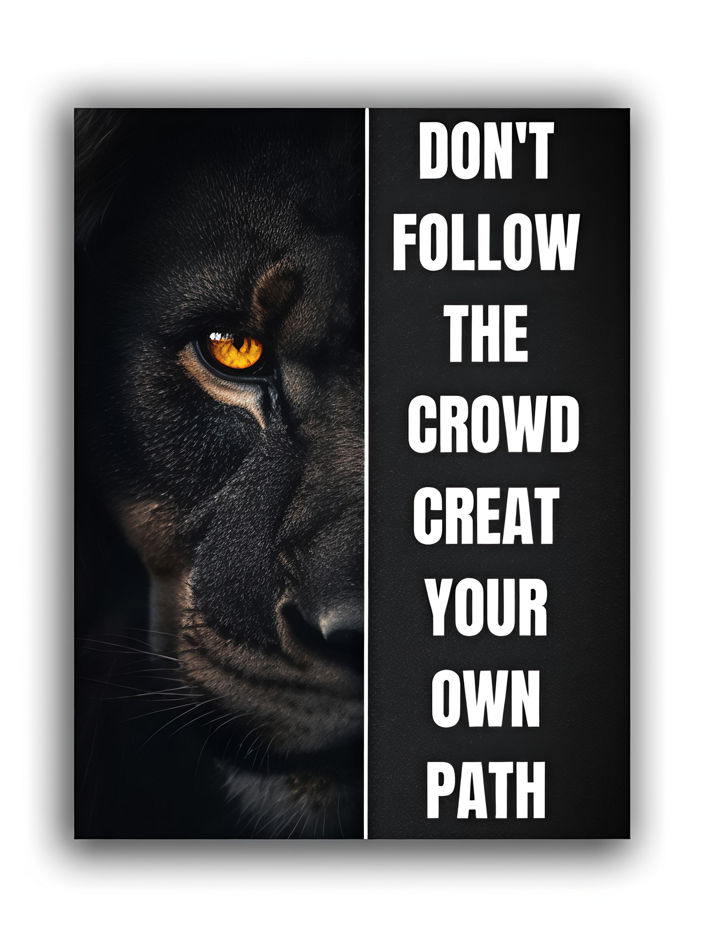Don't follow the crowd, create your own path path