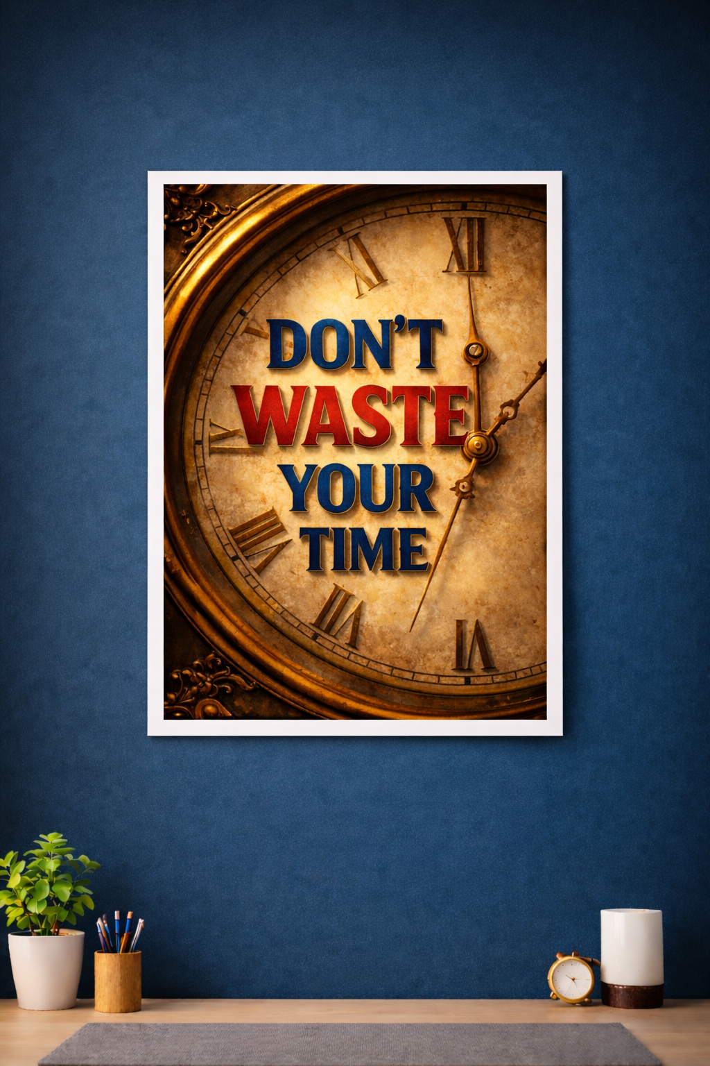 Don't waste your time poster